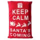 keep calm red pillow